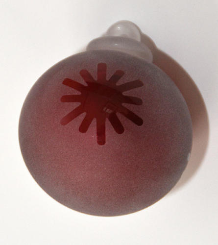 Boule sablée rouge